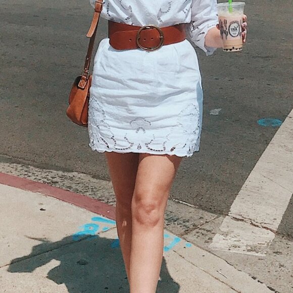 Banana Republic Wide Dark Chocolate Suede Leather Belt - Made in Italy - Picture 13 of 16